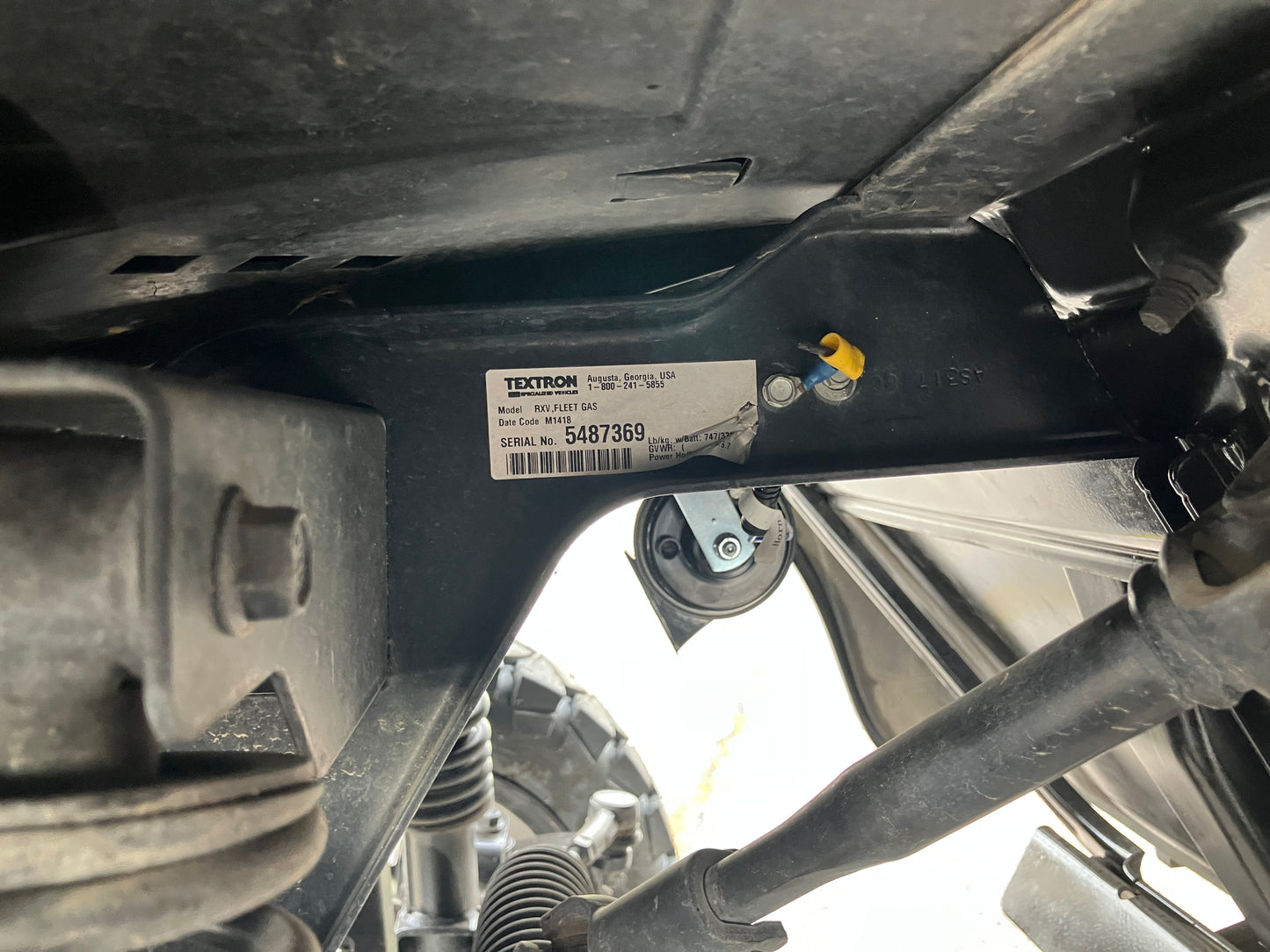 2018 EZGO RXV GOLF CART - Gas