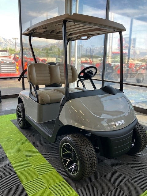 Refurbished EZGO RXV ELiTE Electric Golf Cart – Porsche Chalk Gray | Perfect for Homeowners & Golf Enthusiasts