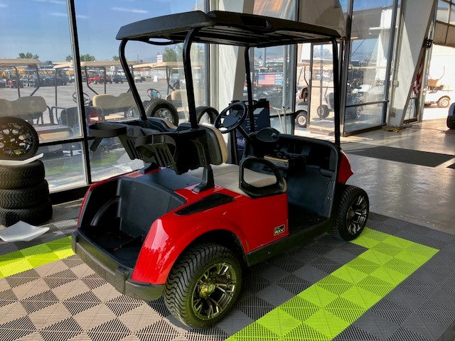 Refurbished RED EZGO RXV ELiTE Golf Cart – August Special at RMT Equipment Now Available in Salt Lake City