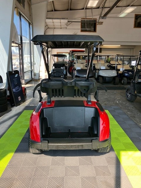 Refurbished RED EZGO RXV ELiTE Golf Cart – August Special at RMT Equipment Now Available in Salt Lake City