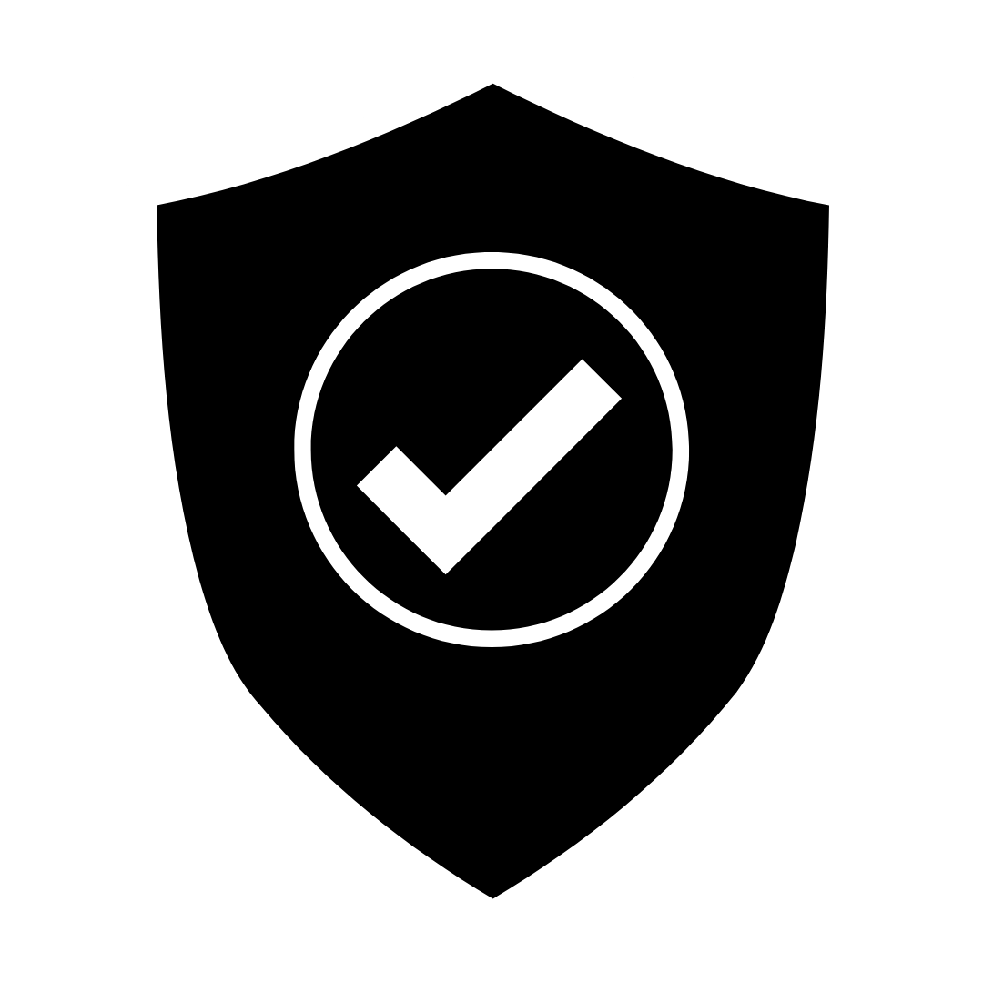 Shield with a checkmark Icon