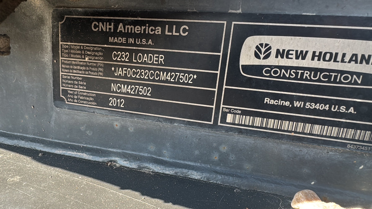 C232 New Holland Track Loader