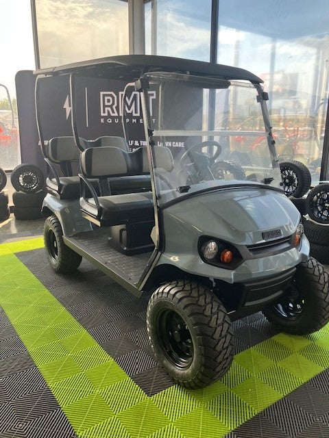2025 EZGO Liberty 2.2 ELiTE Electric Golf Cart – Ocean Gray with Two-Tone Seats