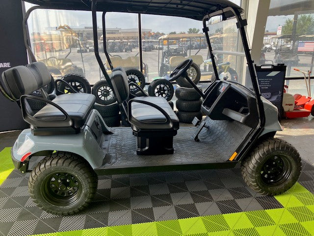 2025 EZGO Liberty 2.2 ELiTE Electric Golf Cart – Ocean Gray with Two-Tone Seats
