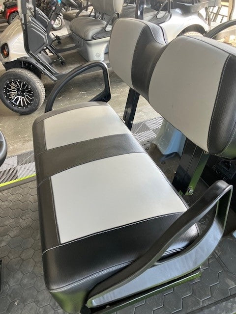 2025 EZGO Liberty 2.2 ELiTE Electric Golf Cart – Ocean Gray with Two-Tone Seats