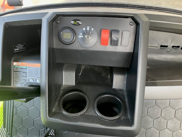 2025 EZGO Liberty 2.2 ELiTE Electric Golf Cart – Ocean Gray with Two-Tone Seats