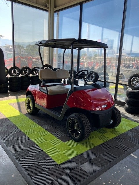 Refurbished RED EZGO RXV ELiTE Golf Cart – August Special at RMT Equipment Now Available in Salt Lake City