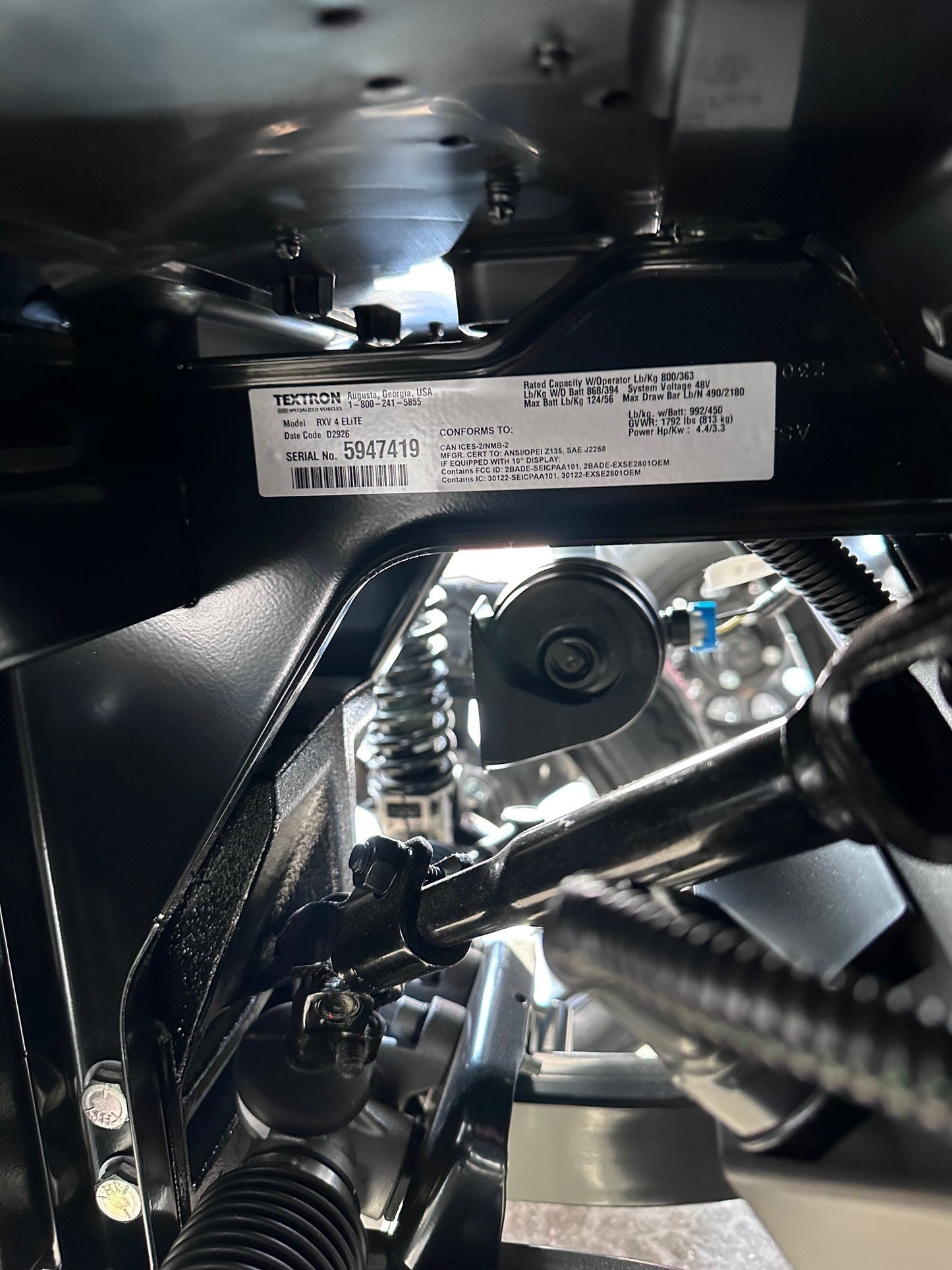 New 2026 Model EZ-GO RXV 4 Touring ST Model- Forest Green Color