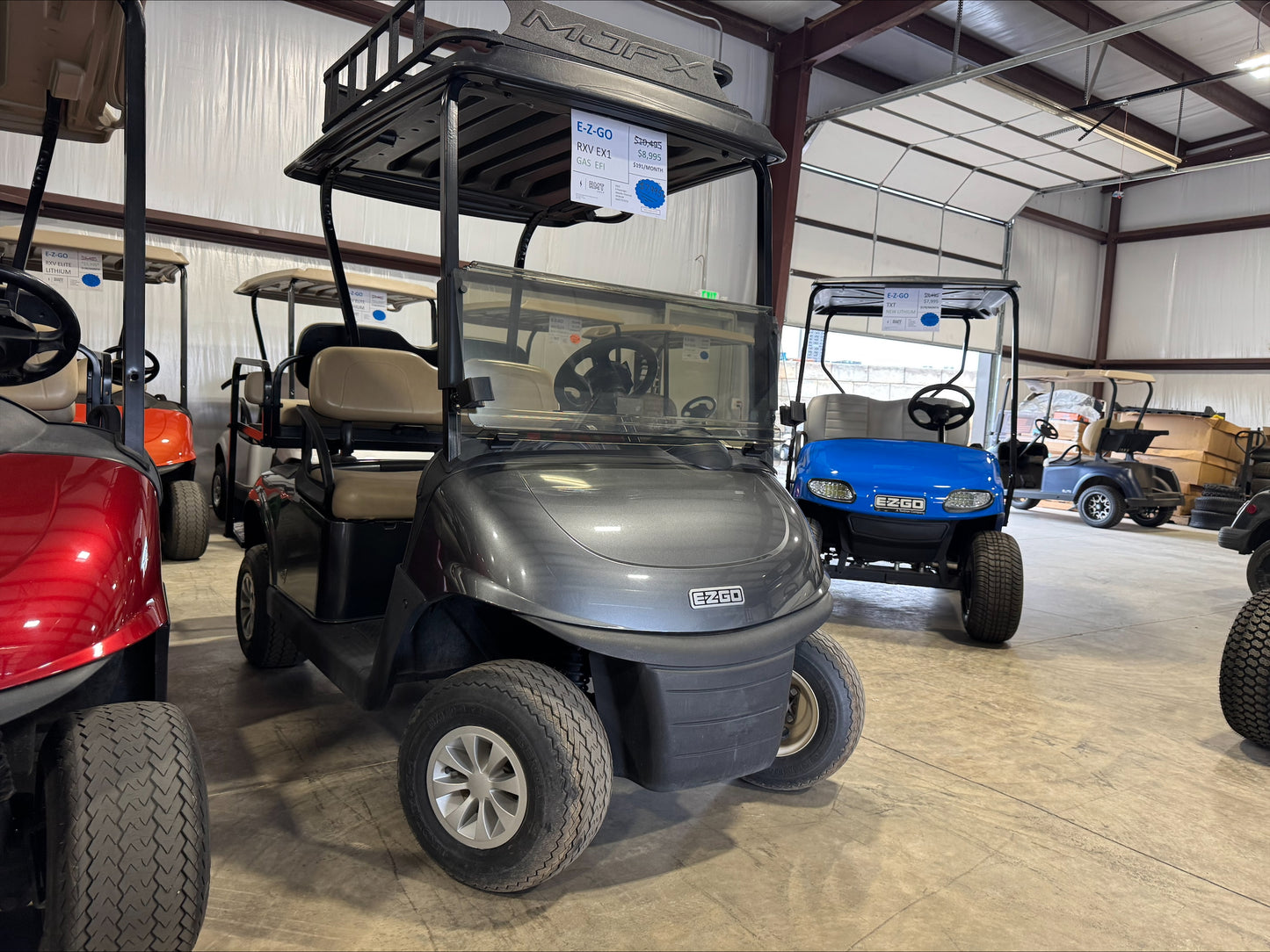 2022 EZGO RXV EX1 GAS GOLF CART